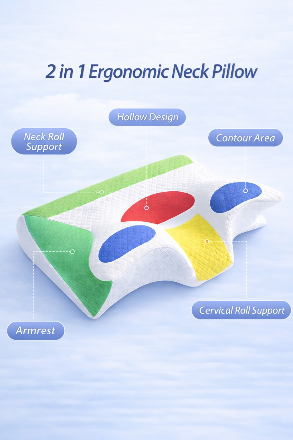 Orthopedic Memory Foam Neck Pillow